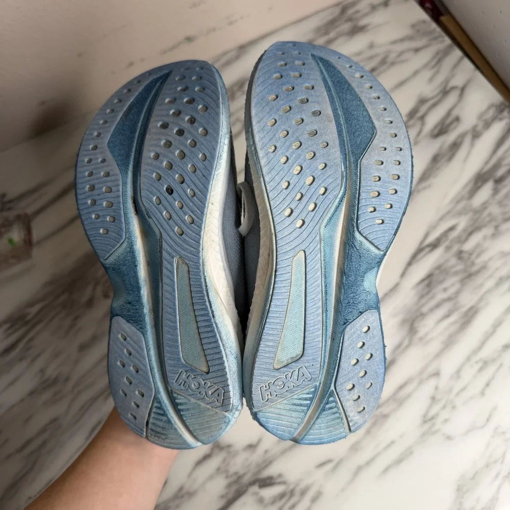 Hoka One One Mach 6 Womens Size 6.5 Blue Athletic Running Shoes Sneakers Comfort